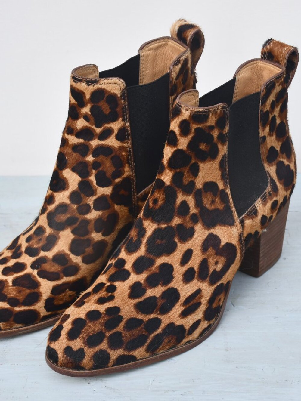 Madewell Leopard print booties (Sz 8)